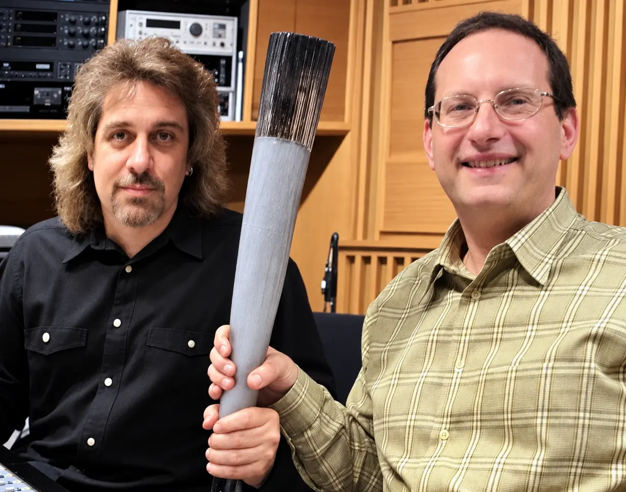 Marshall Grantham and John Russo with the Olympic torch